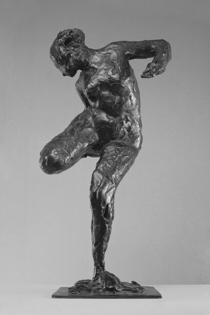 Edgar Degas, Dancer looking at the sole of her right foot, 1900–10, cast 1919–21. Courtesy of  Art Gallery of NSW
