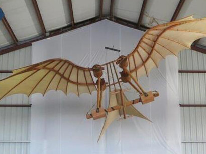 DaVinci Ornithopter. Courtesy of BC Aviation Museum 