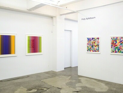 Polly Apfelbaum, Atomic Mystic Portraits, Exhibition view. Courtesy of Senior & Shopmaker