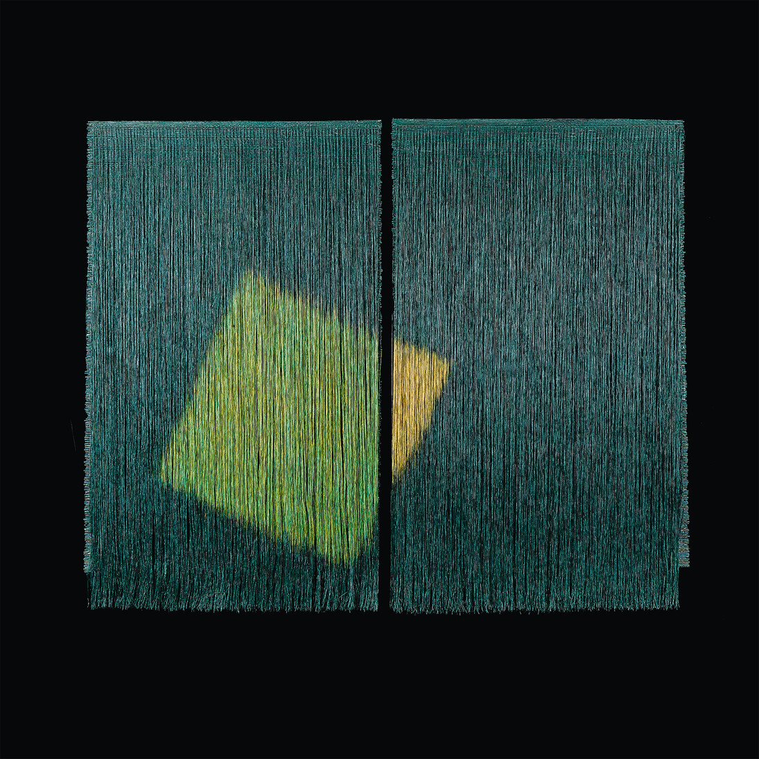 Olga De Amaral, Bosque I y II, 1999. Linen, acrylic and panel, 160 x 200 cm