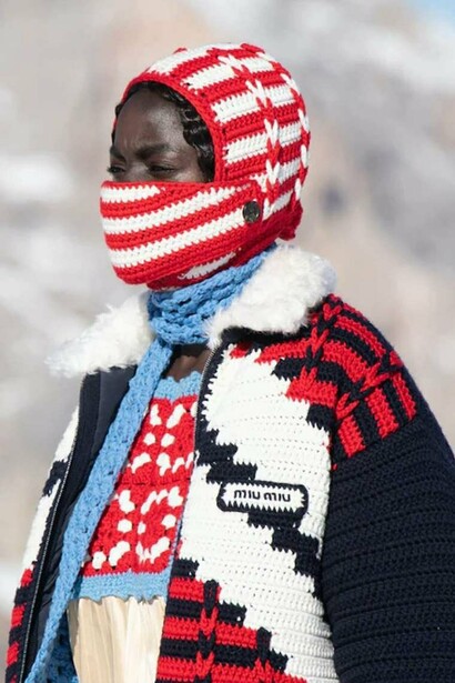 Balaclava crochet, Miu Miu