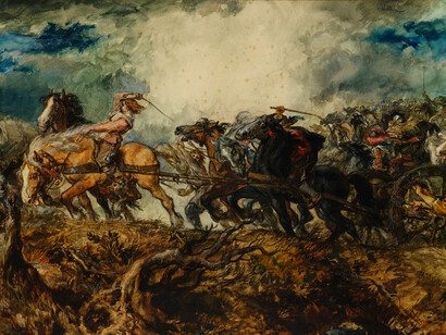 Sir John Gilbert, Bringing Up The Guns