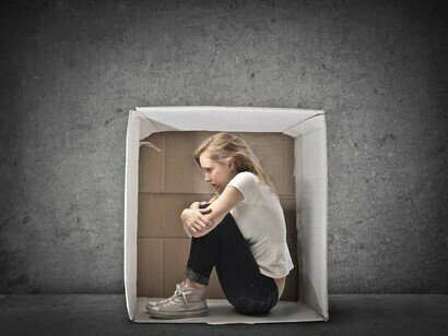 Closed in a box
