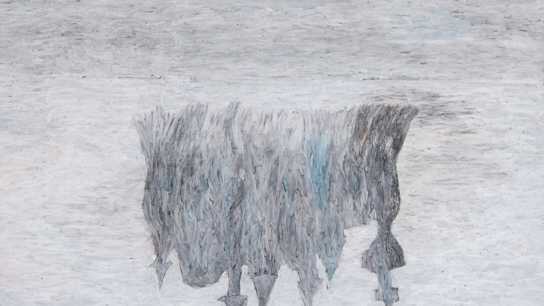 Robyn O’Neil, The Unmoored, 2014, graphite and oil pastel/paper, 14 15/16 x 13 5/8 in. Courtesy: Susan Inglett Gallery, NYC.