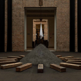 Luana Vitra, White flag, exhibition view. Courtesy of Pinacoteca