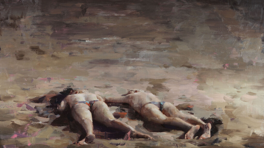 Kim Cogan, Sunbathers, cm 30x40