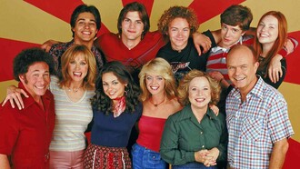 The entire cast of the hit show "That 70's show"