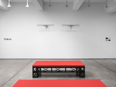 Tauba Auerbach, Zephyr, Zephyr, exhibition view. Courtesy of Paula Cooper Gallery