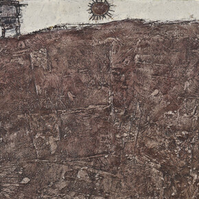 Le géologue (serie Tables paysagées, paysages du mental, pierres philosophiques, 1950 Fondation Gandur pour l'Art, Genéve