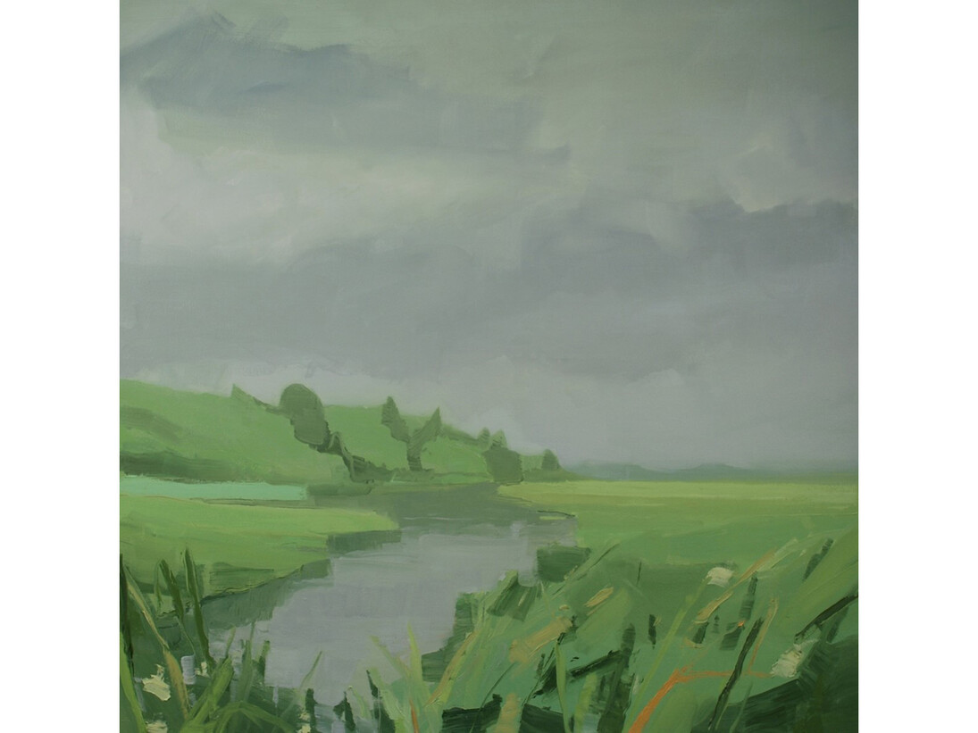 Sara MacCulloch, Marsh, 2014, Oil on canvas, 48 x 48 in.