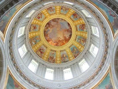 París. Interior de la cúpula del Palacio Nacional de los Inválidos
