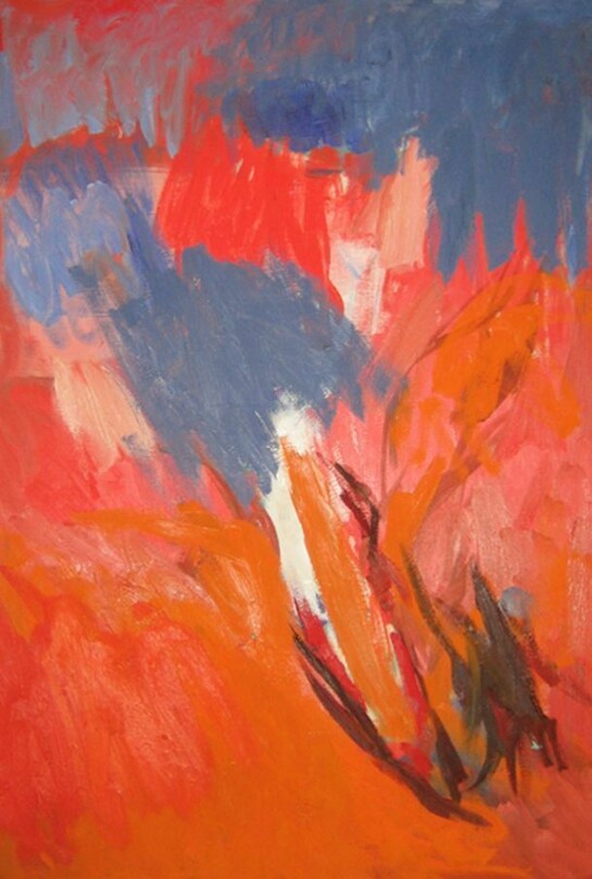 Ethel Schwabacher, Warm Rain 1, 1959, oil on canvas, 50" x 40"