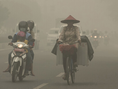 Forest fires in Indonesia have been shrouding parts of Southeast Asia in haze for weeks. (Rosa Panggabean Antara Foto Reuters)