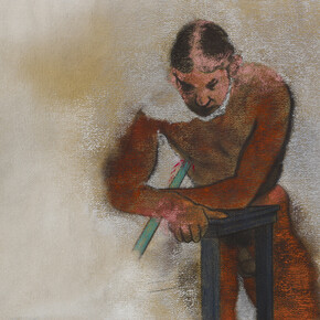 R.B. Kitaj, Dying Life Model 1978, pastel on paper, 55.9 x 76.8 cm