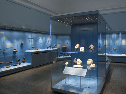 The Culture of the Peoples of South Siberia, Exhibition view. Courtesy of The State Hermitage Museum
