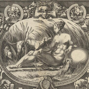Antonio Fantuzzi, after an original by Rosso Fiorentino, Design for stucco decorations in the Gallery of Francis I, circa 1542–44. Courtesy of the State Hermitage Museum