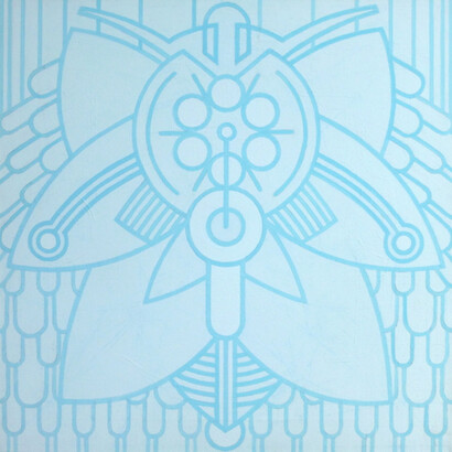 Undine, 40 x 40cm acrylic on canvas, 2015