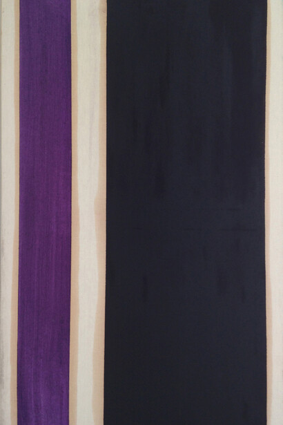 Yannis Samothrakis, Etudes d'espace, 1990, oil on canvas, 100 X 60 cm (i)