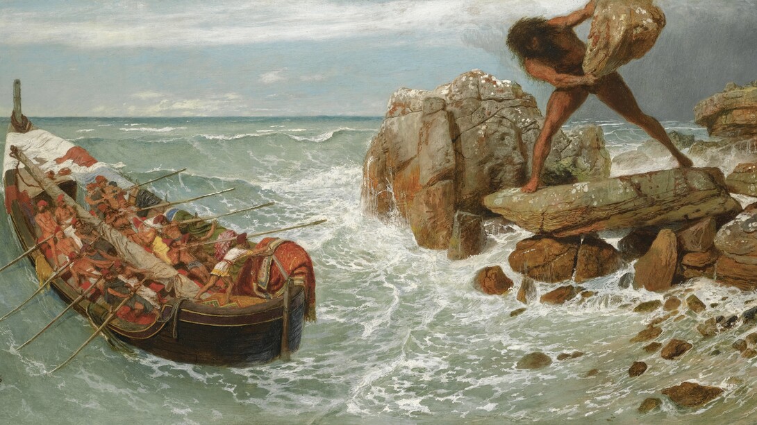 «Odiseo y Polifemo» (1896), Arnold Böcklin
