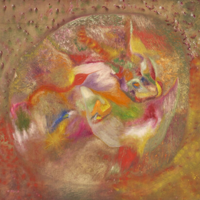 Thomas Sills, Composition, 1953, Oil on Canvas, 43" x 46"