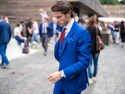 Colori audaci per l'uomo Pitti 90
