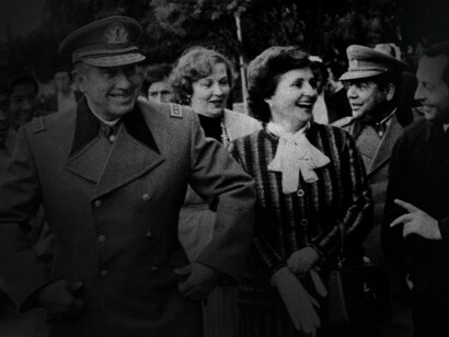 Lucía Hirirat y Augusto Pinochet