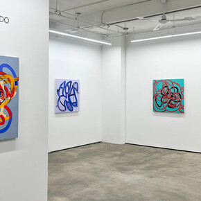 Mary Didoardo, Story line, exhibition view. Courtesy of Kathryn Markel Fine Arts