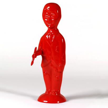 Eroe della pittura, Collettivo Plumcake, scultura 76x22x22, 1998