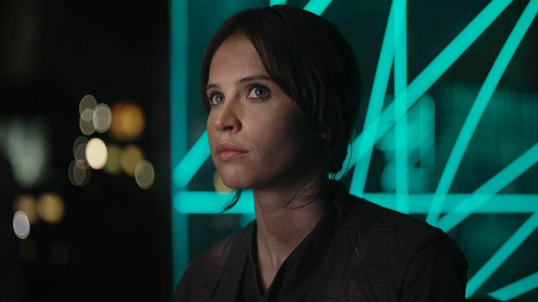 La actriz británica Felicity Jones caracteriza a Jyn Erso, la protagonista de Rogue One
