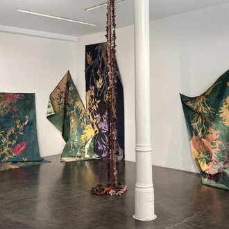 Françoise Vanneraud, Lo que aún florece, vista de exhibición. Cortesía de la Galería Ponce+Robles