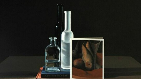 Guy Diehl, Still Life with Picasso (100 Years of Modernism 1913-2013), 2013, Acrylic on Canvas, 26 x 34 inches