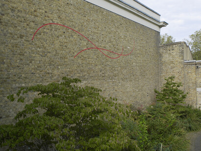 Lawrence Weiner, installation view at the South London Gallery, All in Due Course, 2014, Courtesy of
Lawrence Weiner, ARS, NY and DACS, London 2014, Photo by Andy Keate
