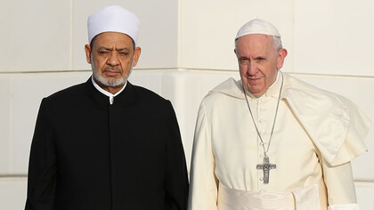 El papa Francisco y el gran imán Ahmed Al-Tayeb 