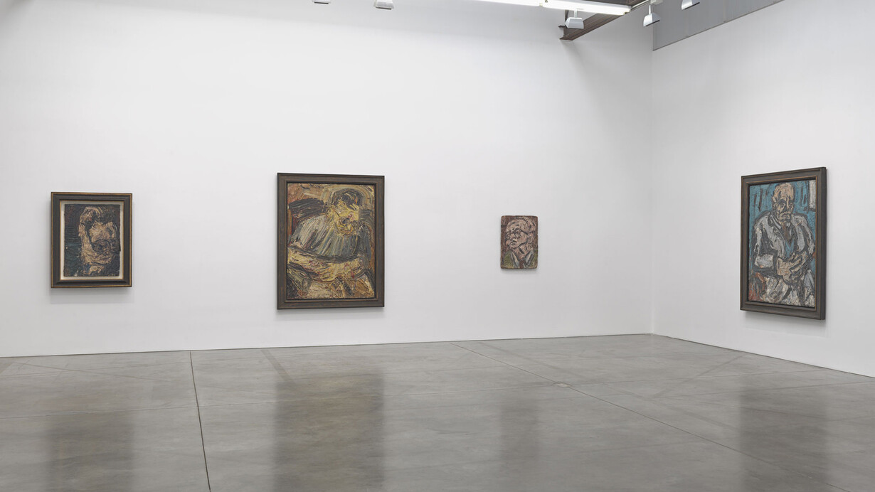 Leon Kossoff, exhibition view. Courtesy of Luhring Augustine and the Leon Kossoff Estate