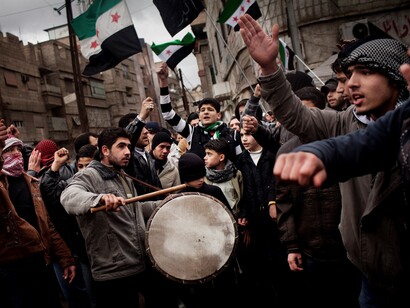 Manifestación en Siria