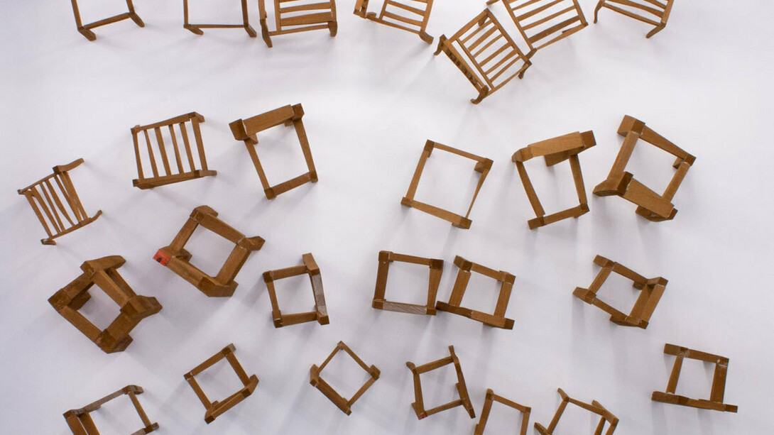 José María Guijarro, Untitled, 2008, wood, 230 x 270 x 35 cm