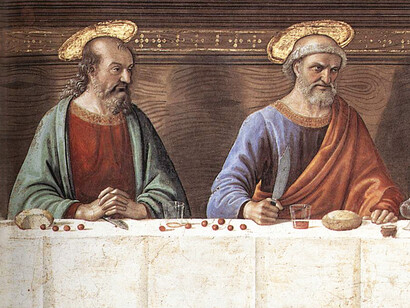 Domenico Ghirlandaio, Ultima Cena, Museo Nazionale di San Marco, Firenze, particolare