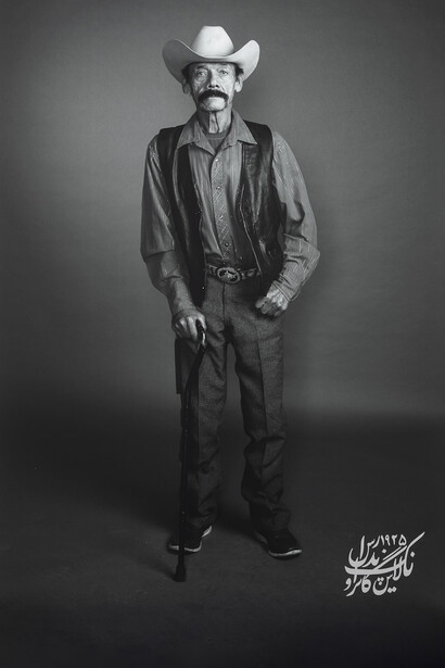 Shirin Neshat, Enrique Xepeda, from Land of Dreams series, 2019. Digital c-print and acrylic paint © Shirin Neshat. Courtesy the artist and Gladstone Gallery, New York and Brussels