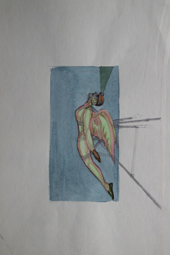 Sergey Chernov «Sketches, paintings, drawings» 1987-1989, various sizes, mixed media, from Sergey Chubraev’s collection