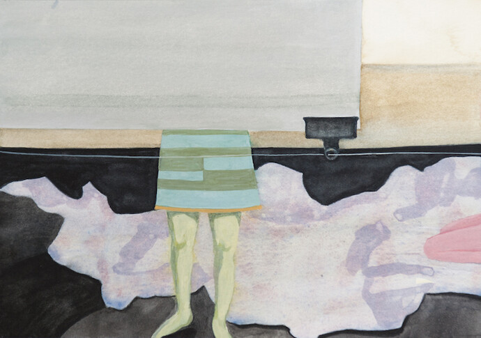 Fionna Murray, Blow Up 25 2015 wtarecolour on paper 14.7 x 21cm