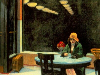 Automat di Edward Hopper, olio su tela, 1927