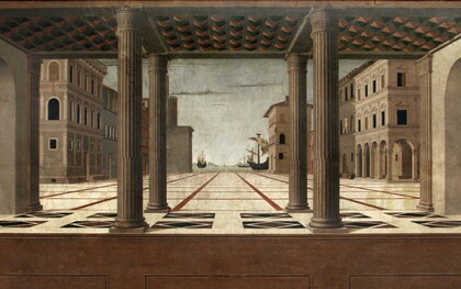 Una città vive anche attraverso i suoi conflitti visibili. Francesco di Giorgio Martini (attr.), La città ideale, 1490, Gemäldegalerie der Staatlichen Museen zu Berlin, Germania