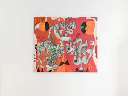 József Csató, Tent, exhibition view. Courtesy of Erika Deák Gallery