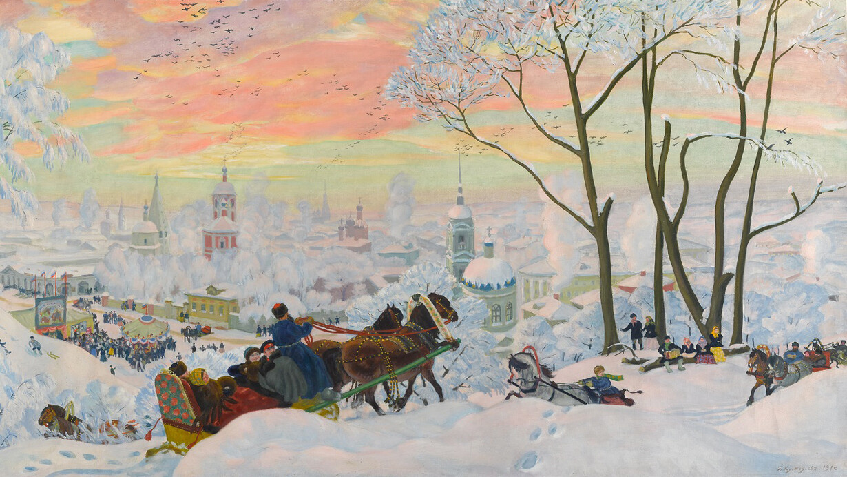 B.M. Kustodiev, Festivities, 1922. Courtesy of Tretyakov Gallery 