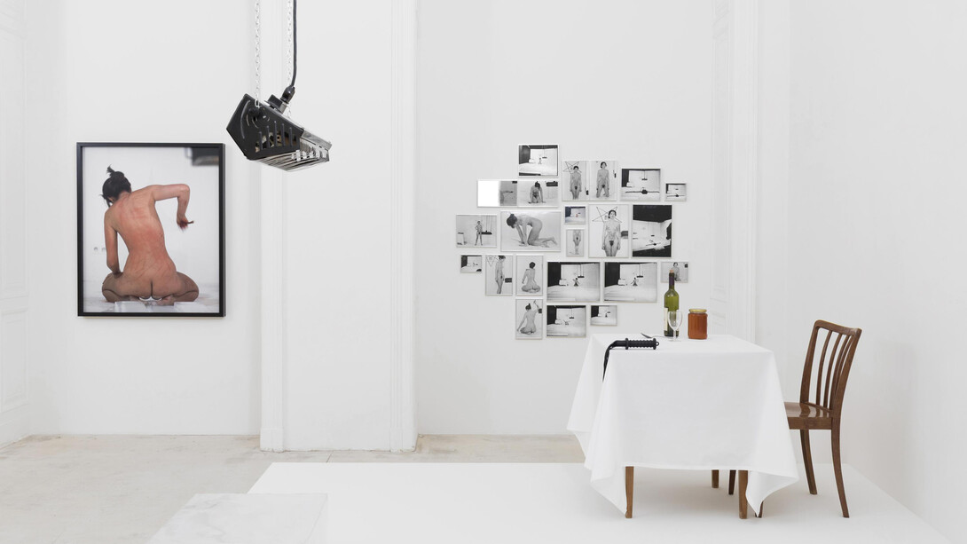 Marina Abramović, Thomas lips, ausstellungsansicht. Mit freundlicher genehmigung der Galerie Krinzinger