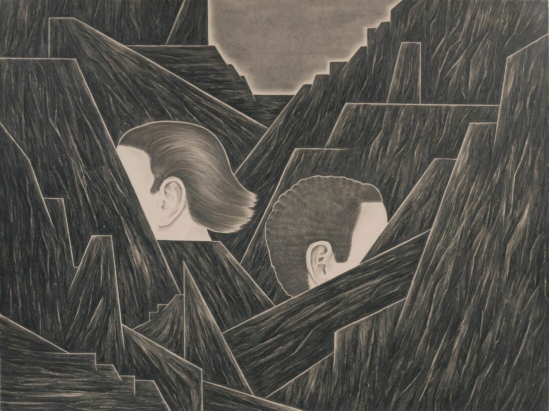 ROBYN O'NEILGovernment Bureau (after Tooker), 2016Graphite on paper22 3/4 x 30 in. Sheet25 3/4 x 32 3/4 in. Frame(RO0097)Courtesy of Susan Inglett Gallery, NYC.