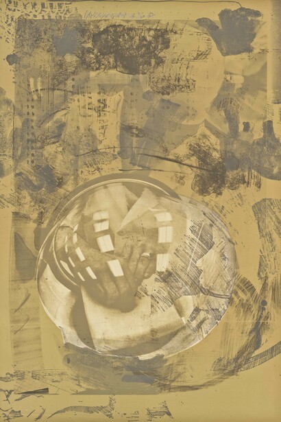 Robert Rauschenberg, Sack (Stoned Moon), 1969. Lithograph. From an edition of 60, published by Gemini G.E.L., Los Angeles. © Robert Rauschenberg Foundation.