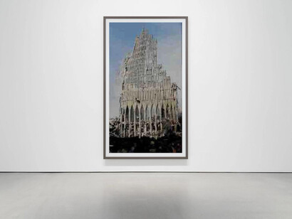 Thomas Ruff, Jpegs ny, exhibition view. Courtesy of David Zwirner Gallery