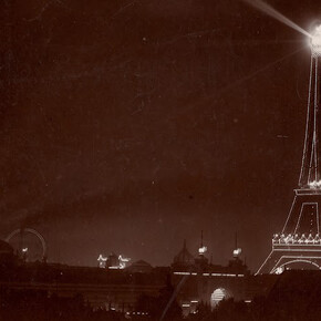 Louis-Gabriel Loppé, Vue de la Tour Eiffel et de la Grande Roue (View of the Eiffel tower and the
great wheel) (detail), ca. 1900. Courtesy of De Young Museum