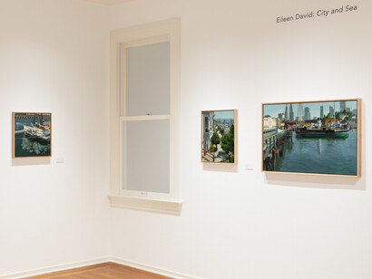 Eileen David, City and sea, exhibition view. Courtesy of Paul Thiebaud Gallery